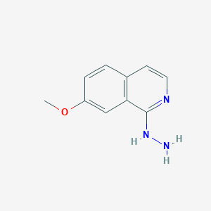 molecular formula C10H11N3O B1628774 1-Hydrazinyl-7-methoxyisoquinoline CAS No. 27187-10-6