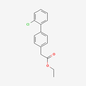 molecular formula C16H15ClO2 B1628776 Ethyl (2'-chloro[1,1'-biphenyl]-4-yl)acetate CAS No. 5001-93-4