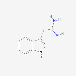molecular formula C9H10IN3S B016288 (1H-indol-3-ylsulfanyl)methanimidamide hydroiodide CAS No. 26377-76-4