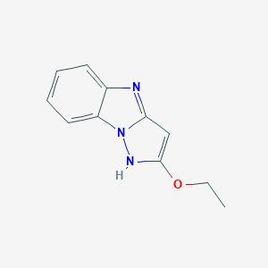 molecular formula C11H11N3O B162880 2-ethoxy-1H-pyrazolo[1,5-a]benzimidazole CAS No. 138272-31-8