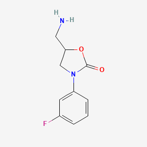 5-(Aminomethyl)-3-(3-fluorophenyl)-2-oxazolidinone