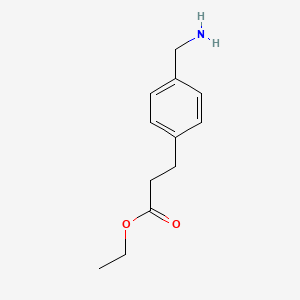 molecular formula C12H17NO2 B1628828 Ethyl 3-(4-(aminomethyl)phenyl)propanoate CAS No. 93071-68-2