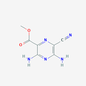 Methyl 3,5-diamino-6-cyanopyrazine-2-carboxylate