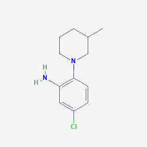 molecular formula C12H17ClN2 B1628839 5-Chloro-2-(3-methyl-1-piperidinyl)aniline CAS No. 893751-41-2