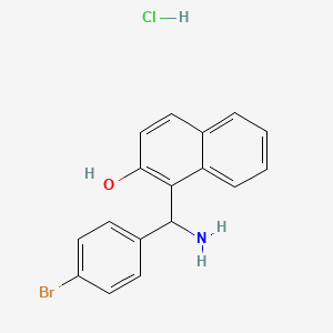 1-[Amino-(4-bromo-phenyl)-methyl]-naphthalen-2-ol hydrochloride