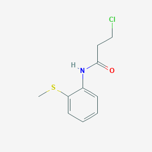 3-chloro-N-[2-(methylthio)phenyl]propanamide