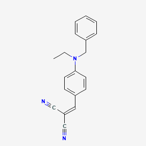 Propanedinitrile, 2-[[4-[ethyl(phenylmethyl)amino]phenyl]methylene]-
