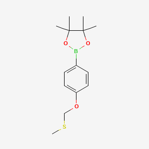 4,4,5,5-Tetramethyl-2-(4-methylsulfanylmethoxy-phenyl)-[1,3,2]dioxaborolane