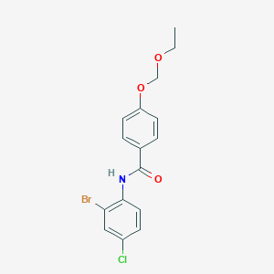 N-(2-Bromo-4-chlorophenyl)-4-(ethoxymethoxy)benzamide