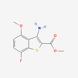 Methyl 3-amino-7-fluoro-4-methoxy-1-benzothiophene-2-carboxylate