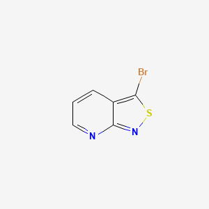 molecular formula C6H3BrN2S B1628860 3-Bromoisothiazolo[3,4-b]pyridine CAS No. 42242-08-0