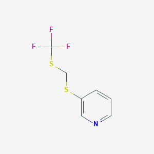 B1628871 3-Trifluoromethylsulfanylmethylsulfanyl-pyridine CAS No. 864684-86-6