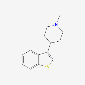 molecular formula C14H17NS B1628894 4-(Benzo[b]thiophen-3-yl)-1-methylpiperidine CAS No. 56839-02-2