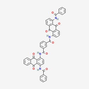 N-(4-(Benzoylamino)-9,10-dihydro-9,10-dioxo-1-anthryl)-N'-(5-(benzoylamino)-9,10-dihydro-9,10-dioxo-1-anthryl)isophthaldiamide