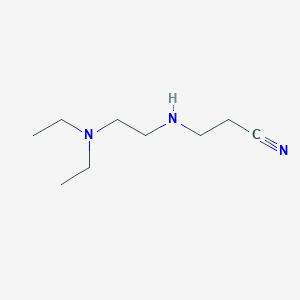 molecular formula C9H19N3 B1628927 3-{[2-(Diethylamino)ethyl]amino}propanenitrile CAS No. 41832-86-4