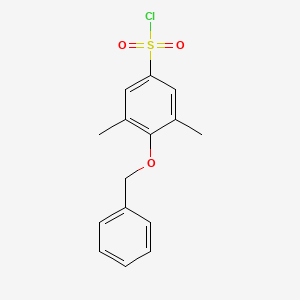 4-(Benzyloxy)-3,5-dimethylbenzene-1-sulfonyl chloride