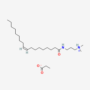 molecular formula C23H46N2O.C3H6O2<br>C26H52N2O3 B1628976 Oleamidopropyl dimethylamine propionate CAS No. 67801-61-0