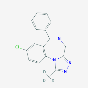 molecular formula C17H13ClN4 B162899 Alprazolam-d3 CAS No. 112393-64-3