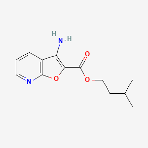 Isopentyl 3-aminofuro[2,3-b]pyridine-2-carboxylate