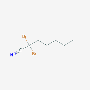 molecular formula C7H11Br2N B1628996 2,2-Dibromoheptanenitrile CAS No. 60623-74-7