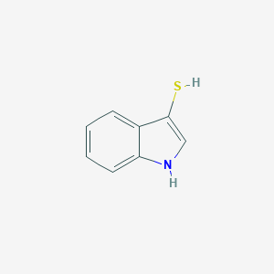 molecular formula C8H7NS B016290 1H-吲哚-3-硫醇 CAS No. 480-94-4