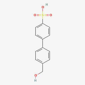 molecular formula C13H12O4S B1629008 4-(4-Hydroxymethylphenyl)phenylsulfonic acid CAS No. 74758-55-7