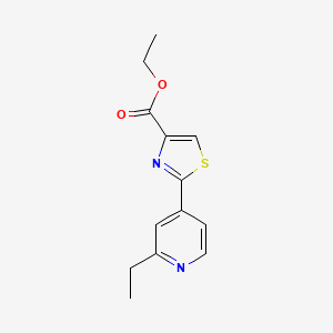 molecular formula C13H14N2O2S B1629011 Ethyl 2-(2-ethylpyridin-4-yl)thiazole-4-carboxylate CAS No. 630410-54-7