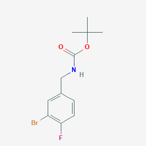 [(3-Bromo-4-fluorophenyl)methyl]-carbamic acid tert-butyl ester