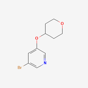 3-Bromo-5-((tetrahydro-2H-pyran-4-yl)oxy)pyridine