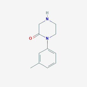 molecular formula C11H14N2O B1629023 1-(3-Methylphenyl)piperazin-2-one CAS No. 893748-27-1