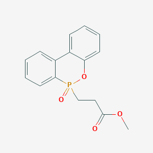 molecular formula C16H15O4P B1629039 9,10-Dihydro-9-oxa-10-phosphaphenanthrene-10-propanoic acid methyl ester 10-oxide CAS No. 63562-42-5
