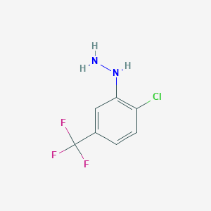 [2-Chloro-5-(trifluoromethyl)phenyl]hydrazine
