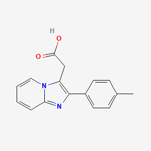 molecular formula C16H14N2O2 B1629040 (2-P-Tolyl-imidazo[1,2-A]pyridin-3-YL)-acetic acid CAS No. 365213-69-0
