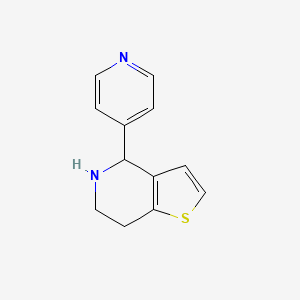 molecular formula C12H12N2S B1629049 4-(Pyridin-4-YL)-4,5,6,7-tetrahydrothieno[3,2-C]pyridine CAS No. 213462-07-8