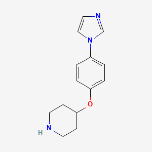 4-(4-(1H-Imidazol-1-YL)phenoxy)piperidine
