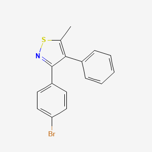 molecular formula C16H12BrNS B1629061 3-(4-Bromophenyl)-5-methyl-4-phenylisothiazole CAS No. 679785-55-8