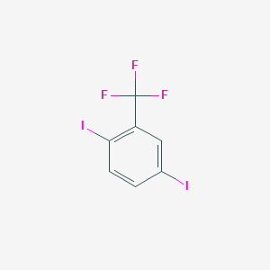 molecular formula C7H3F3I2 B1629063 1,4-Diiodo-2-(trifluoromethyl)benzene CAS No. 518343-63-0
