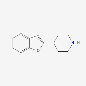 molecular formula C13H15NO B1629065 4-(2-Benzofuranyl)-piperidine CAS No. 54477-05-3