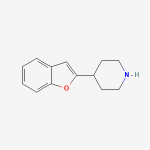 molecular formula C13H15NO B1629065 4-(1-Benzofuran-2-yl)piperidine CAS No. 54477-05-3