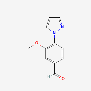 3-Methoxy-4-(1H-pyrazol-1-YL)benzaldehyde