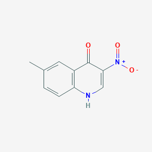 molecular formula C10H8N2O3 B1629074 4-Hydroxy-6-methyl-3-nitroquinoline CAS No. 256923-67-8