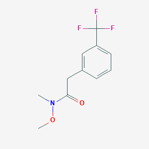 molecular formula C11H12F3NO2 B1629076 N-methoxy-N-methyl-2-[3-(trifluoromethyl)phenyl]acetamide CAS No. 346672-98-8