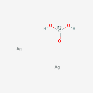 molecular formula CH2Ag2O3 B1629078 Dihydroxy(113C)methanone;silver CAS No. 85323-65-5
