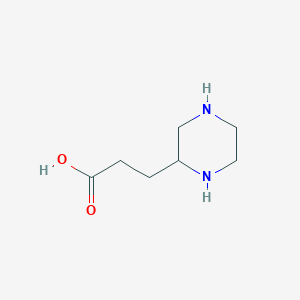 3-(Piperazin-2-YL)propanoic acid