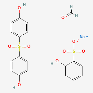 Sodium;formaldehyde;2-hydroxybenzenesulfonate;4-(4-hydroxyphenyl)sulfonylphenol