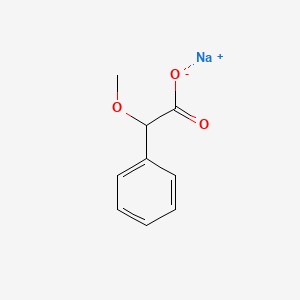 molecular formula C9H10NaO3 B1629093 alpha-Methoxyphenylacetic acid, sodium salt CAS No. 63450-88-4