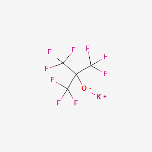 molecular formula C4F9KO B1629095 Potassium 1,1,1,3,3,3-hexafluoro-2-(trifluoromethyl)propan-2-olate CAS No. 29646-16-0