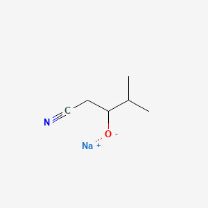 Sodium 1-cyano-3-methylbutan-2-olate