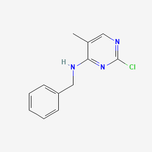 molecular formula C12H12ClN3 B1629107 N-benzyl-2-chloro-5-methylpyrimidin-4-amine CAS No. 91396-13-3
