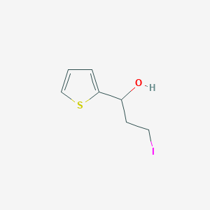 molecular formula C7H9IOS B1629115 3-IODO-1-(THIOPHEN-2-YL)PROPAN-1-OL CAS No. 164071-58-3